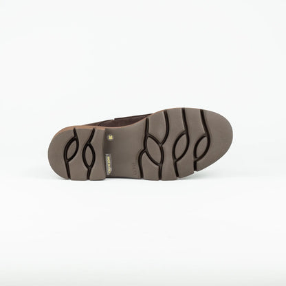 Aruci – Loafer Monk Velourleder Braun | Modische Form | Flexible Gummisohle | Handmade Italy