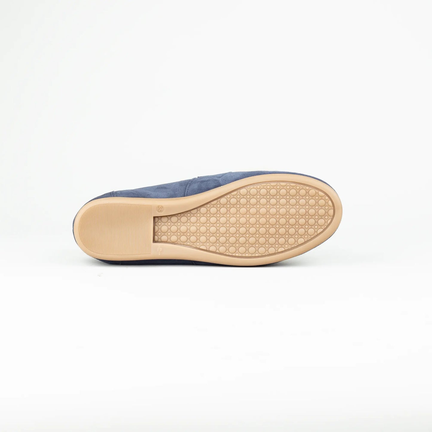 Vitty – Loafer Velourleder Blau | Echtes Lammfell-Futter | Handmade Italy