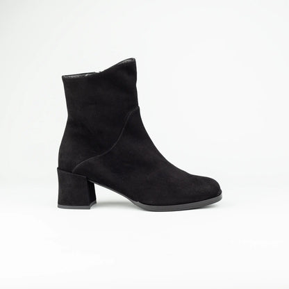 Aruci – Ankle Boot Wildleder Schwarz | Tolle Passform | Handmade Italy