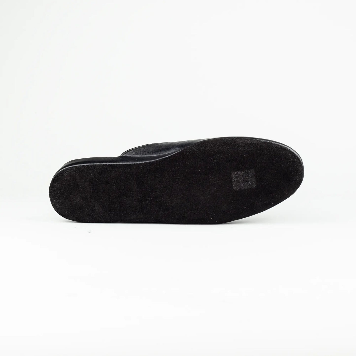 Hausschuh Nappa Schwarz | Bordeaux Nappa-Innenfutter | Ledersohle | Handmade Italy