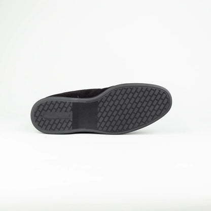 Aruci – Boot Loafer Schwarz Ziegen Wildleder | Echtes Lammfell-Futter | Handmade Italy