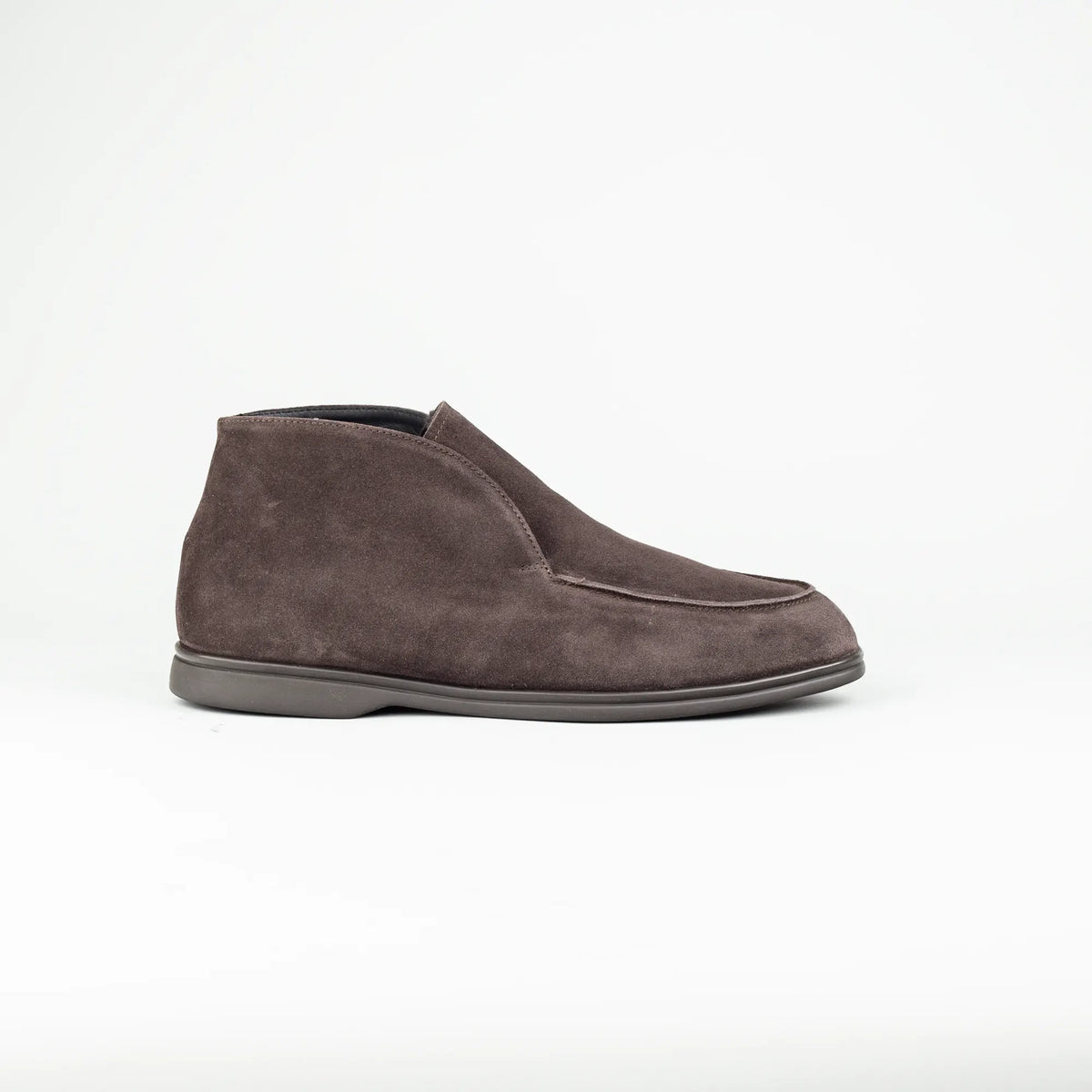 Aruci – Boot Loafer Braun Ziegen Wildleder | Echtes Lammfell-Futter | Handmade Italy
