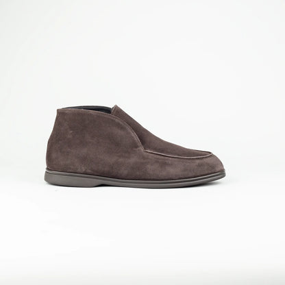 Aruci – Boot Loafer Braun Ziegen Wildleder | Echtes Lammfell-Futter | Handmade Italy