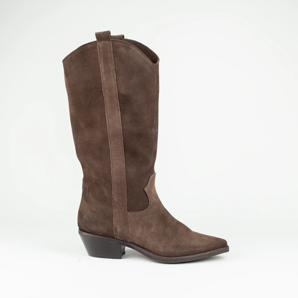 Aruci – Western Stiefel Wildleder Braun | Moderner Look | Handmade Italy