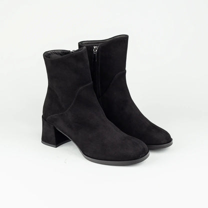 Aruci – Ankle Boot Wildleder Schwarz | Tolle Passform | Handmade Italy