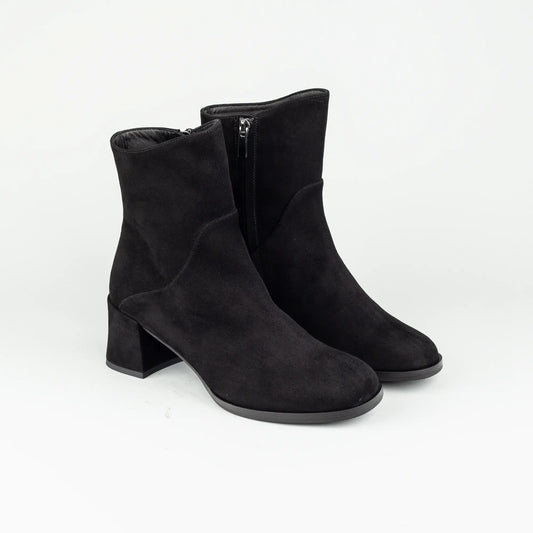 Aruci – Ankle Boot Wildleder Schwarz | Tolle Passform | Handmade Italy