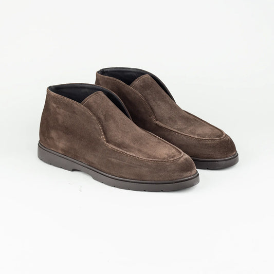 Aruci – Boot Loafer Braun Ziegen Wildleder | Handmade Italy