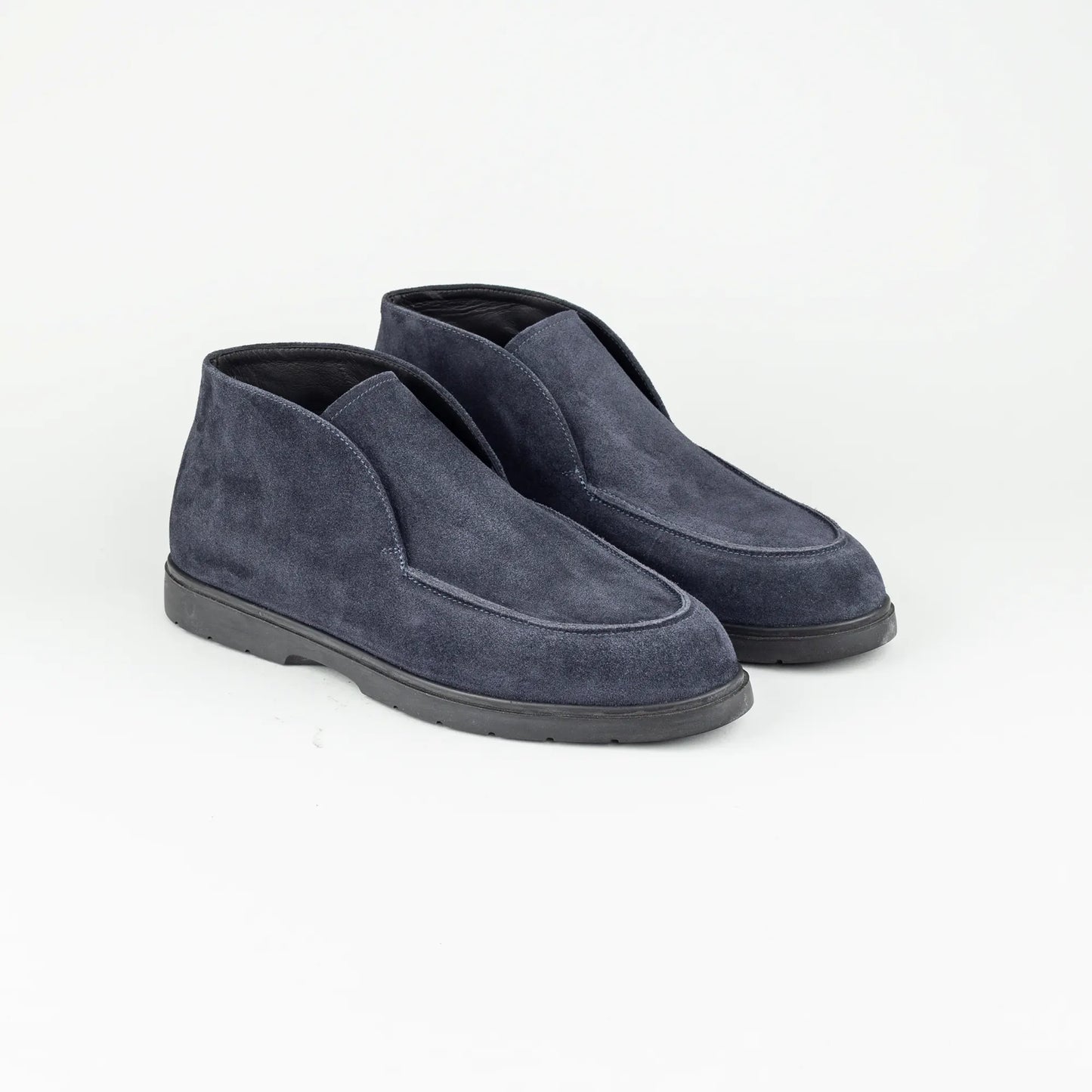 Aruci – Boot Loafer Dunkelblau Ziegen Wildleder | Handmade Italy