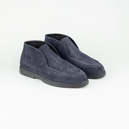 Aruci – Boot Loafer Dunkelblau Ziegen Wildleder | Handmade Italy