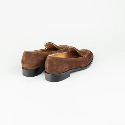 Voltan – Moccasin Loafer Wildleder Braun | Handmade Italy | Premium Damenschuh