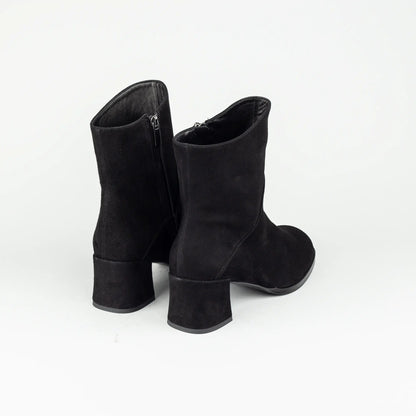 Aruci – Ankle Boot Wildleder Schwarz | Tolle Passform | Handmade Italy