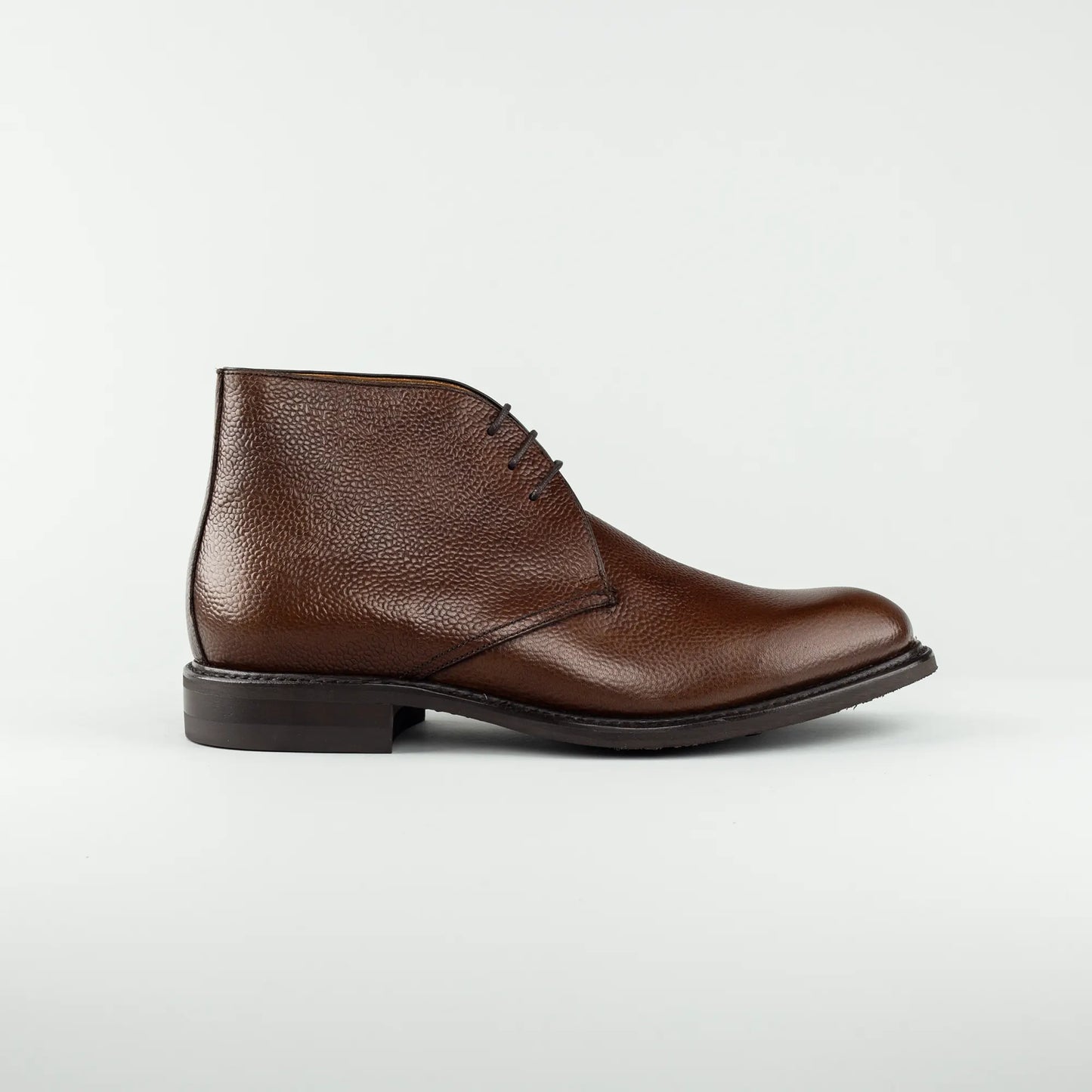 Berwick | Schnürstiefelette Braun – Geprägtes Kalbsleder, Goodyear Welted | Handmade in Spain