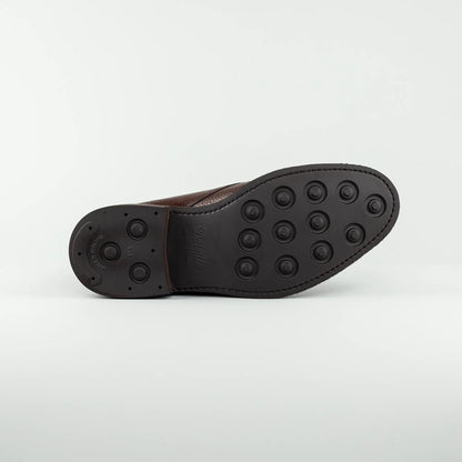 Berwick | Schnürstiefelette Braun – Geprägtes Kalbsleder, Goodyear Welted | Handmade in Spain
