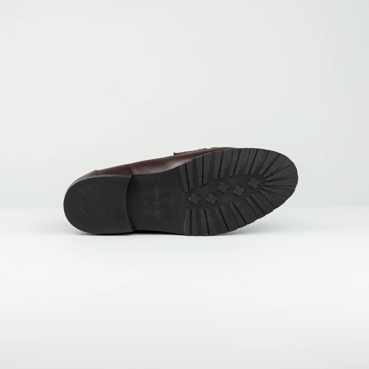 Aruci | Loafer Weiches Kalbsleder – Echtes Lammfell-Futter Bordeaux, Gummisohle | Handmade in Italy