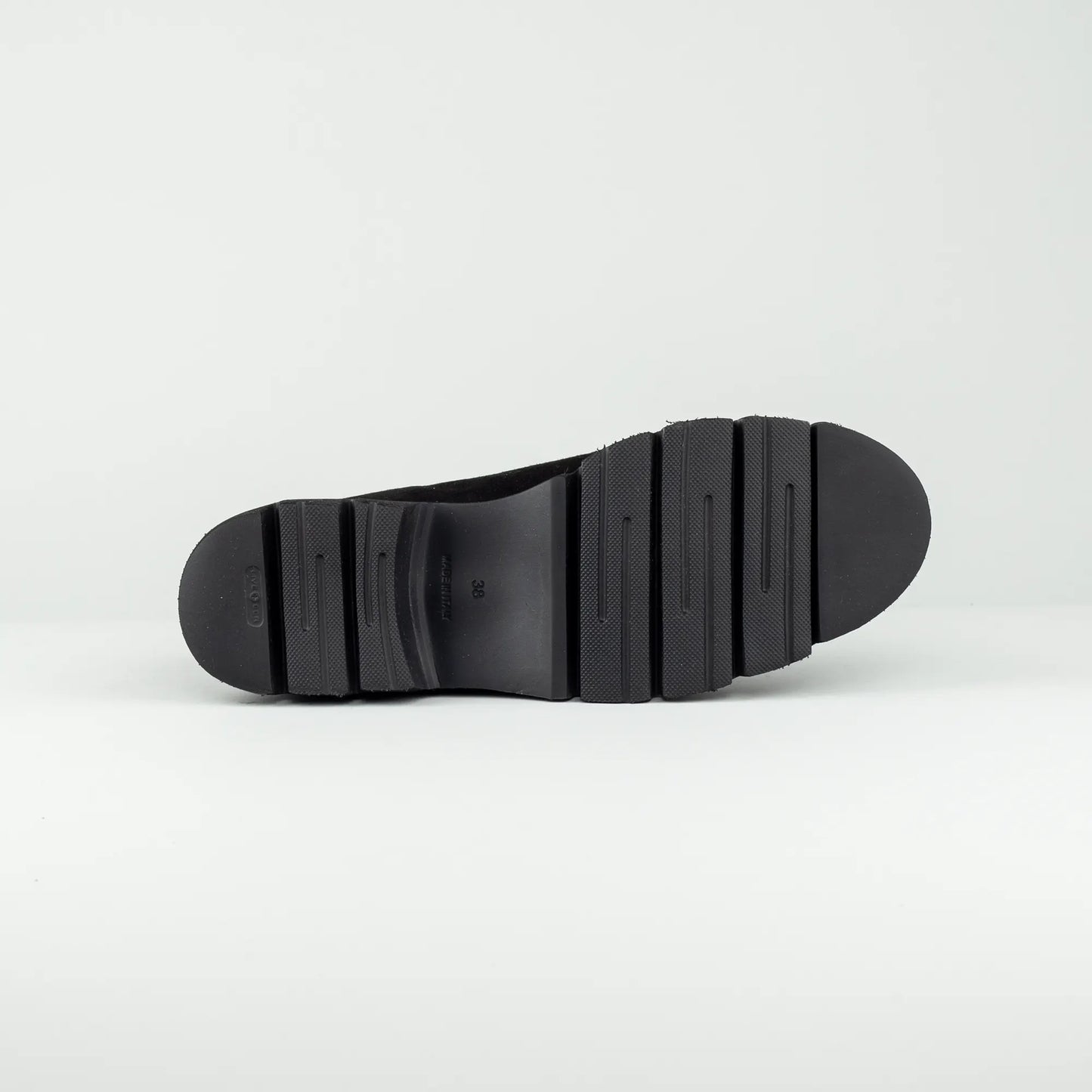 Aruci | Loafer Velourleder Schwarz – Echtes Lammfell-Futter Bordeaux | Handmade in Italy