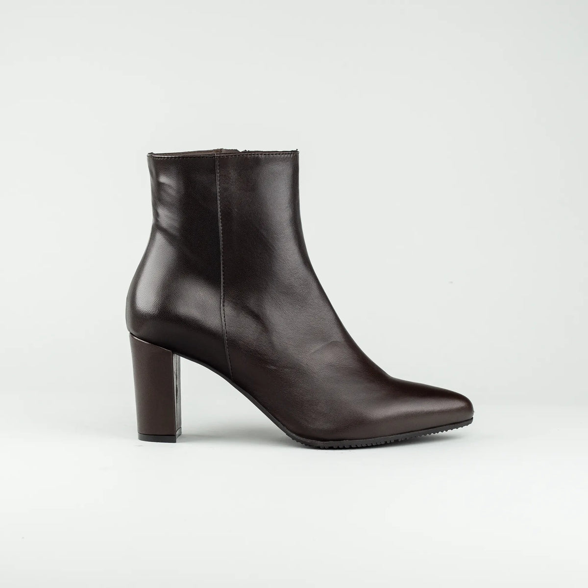 Cinzia Valle | Ankle Boot aus Kalbsleder Dunkelbraun – 7 cm Absatz | Handmade in Italy