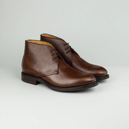 Berwick | Schnürstiefelette Braun – Geprägtes Kalbsleder, Goodyear Welted | Handmade in Spain