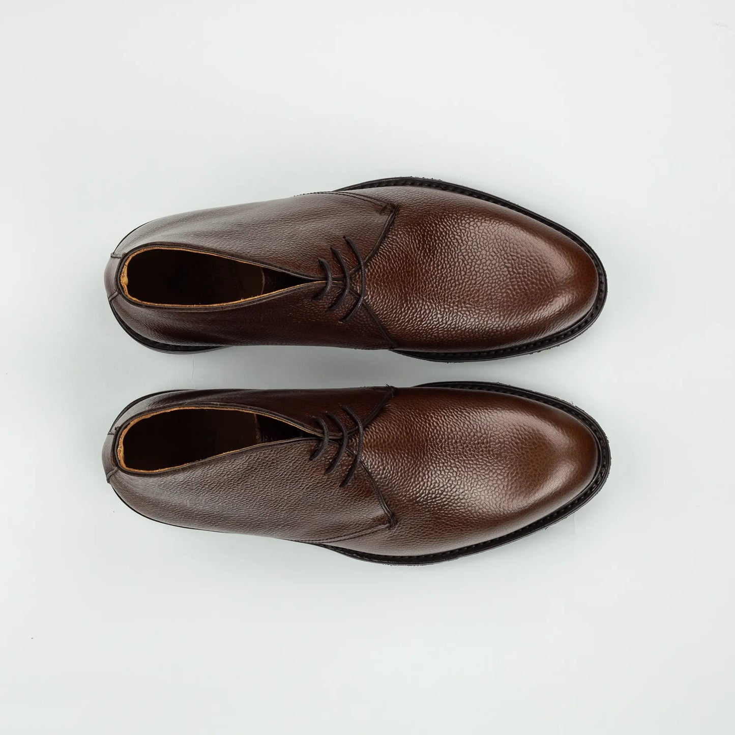 Berwick | Schnürstiefelette Braun – Geprägtes Kalbsleder, Goodyear Welted | Handmade in Spain