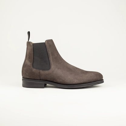 Chelsea Boot Herren aus grauem Wildleder & Dainite-Sohle | Aruci