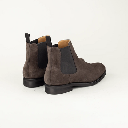 Chelsea Boot Herren aus grauem Wildleder & Dainite-Sohle | Aruci