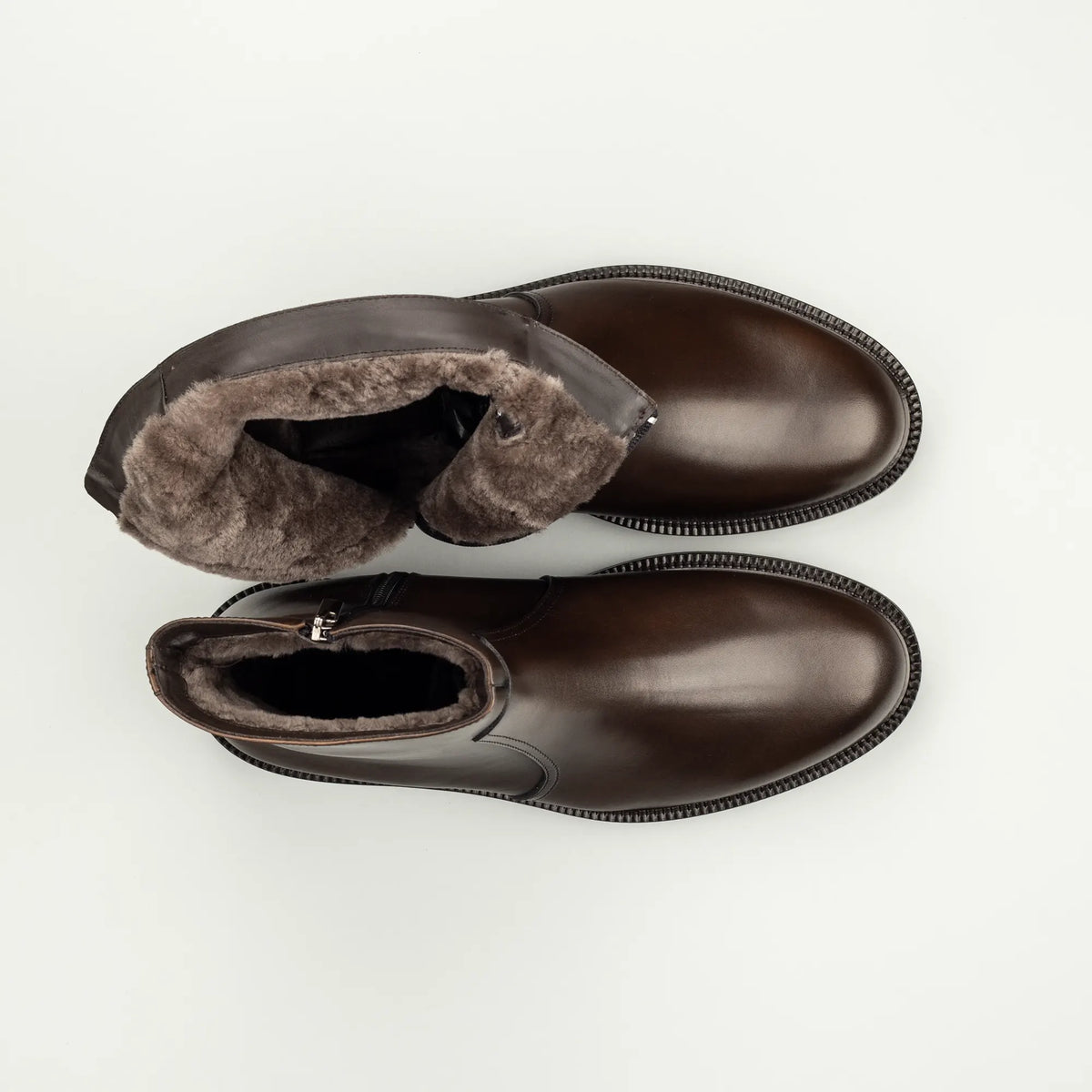 Aruci – Herrenstiefel mit echtem Lammfellfutter