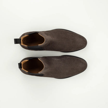 Chelsea Boot Herren aus grauem Wildleder & Dainite-Sohle | Aruci