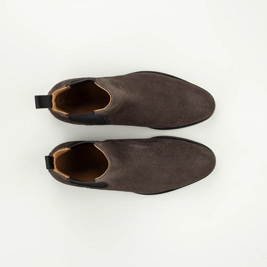 Chelsea Boot Herren aus grauem Wildleder & Dainite-Sohle | Aruci