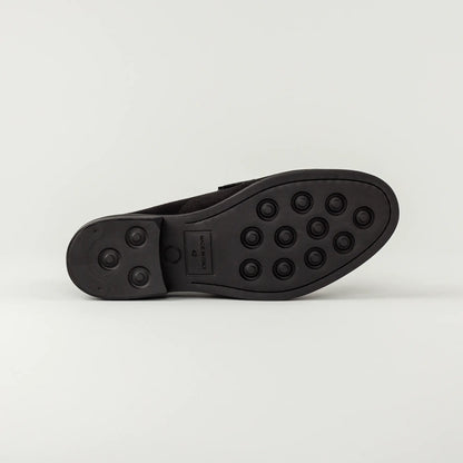 Aruci – Herren-Loafer aus schwarzem Wildleder mit Kaschmirfutter