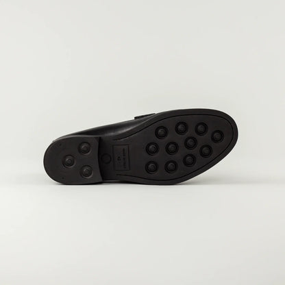 Aruci – Herren-Loafer aus schwarzem Kalbsleder mit Lammfellfutter