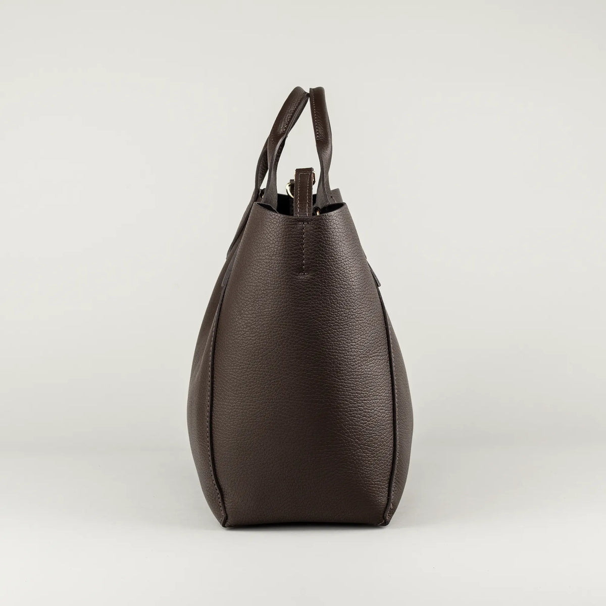 Aruci – Damenhandtasche aus braunem Glattleder