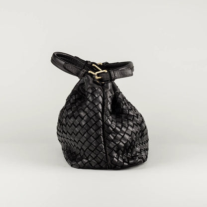 Aruci – Damenhand- und Schultertasche aus geflochtenem Leder