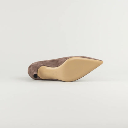 Aruci Pumps aus Wildleder in Taupe | 5 cm Absatz | Handmade in Italy