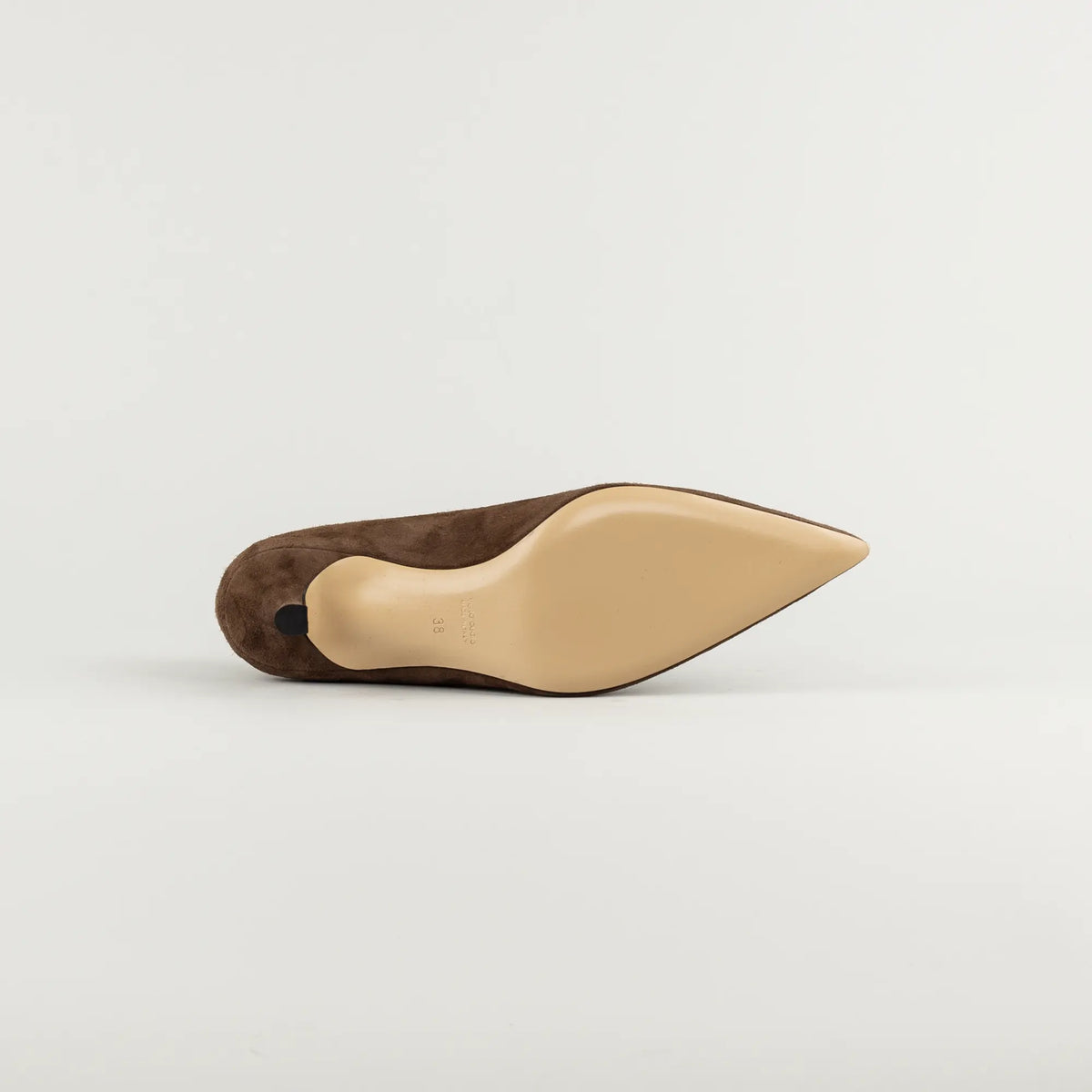 Aruci Pumps aus dunkelbraunem Wildleder | 5 cm Absatz | Handmade in Italy