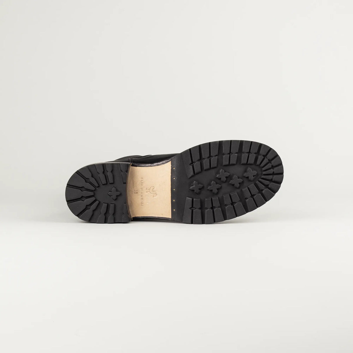 Elia Maurizi Hoher Chelsea-Boot aus schwarzem Kalbsleder | Handmade in Italy
