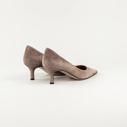Aruci Pumps aus Wildleder in Taupe | 5 cm Absatz | Handmade in Italy