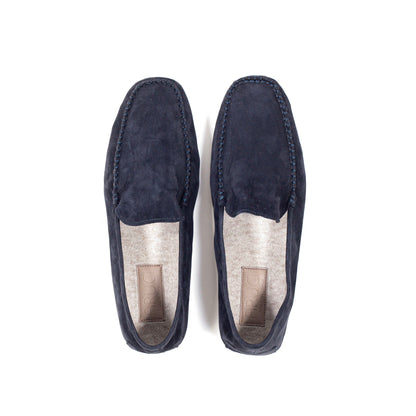 Herren Hausschuhe - Velourleder mit Kaschmir Futter