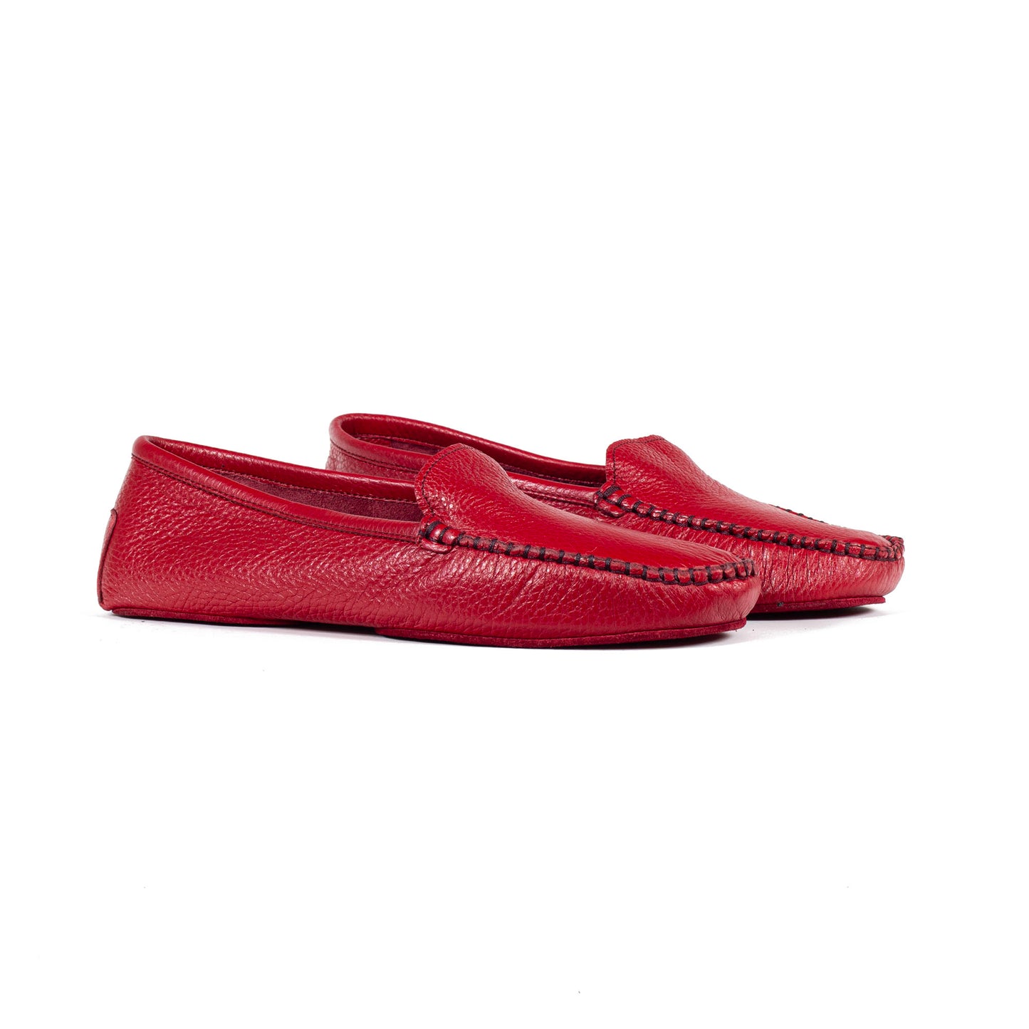 Damen Hausschuhe - Hirschleder & Lammfell Futter
