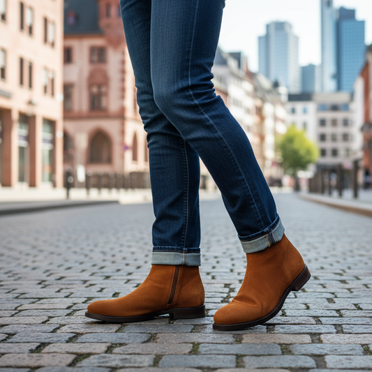 Aruci Boot 13073 camoscio cuoio mit edler Jeans in Frankfurt