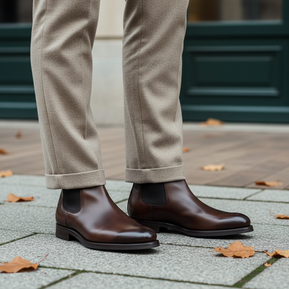 Aruci Chelsea Boot mit Flanellhose