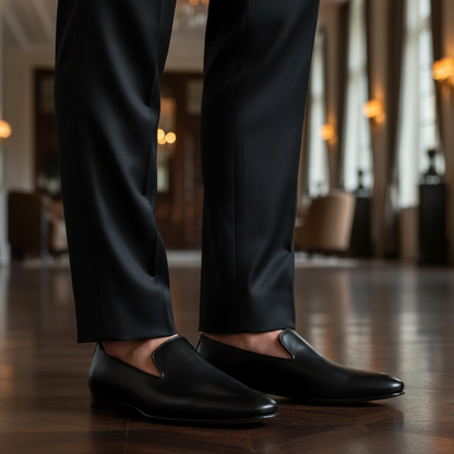 Aruci Loafer Butterfly Nero Luxury Pants