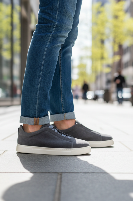 Aruci Sneaker Iron Grey seitliche Ansicht
