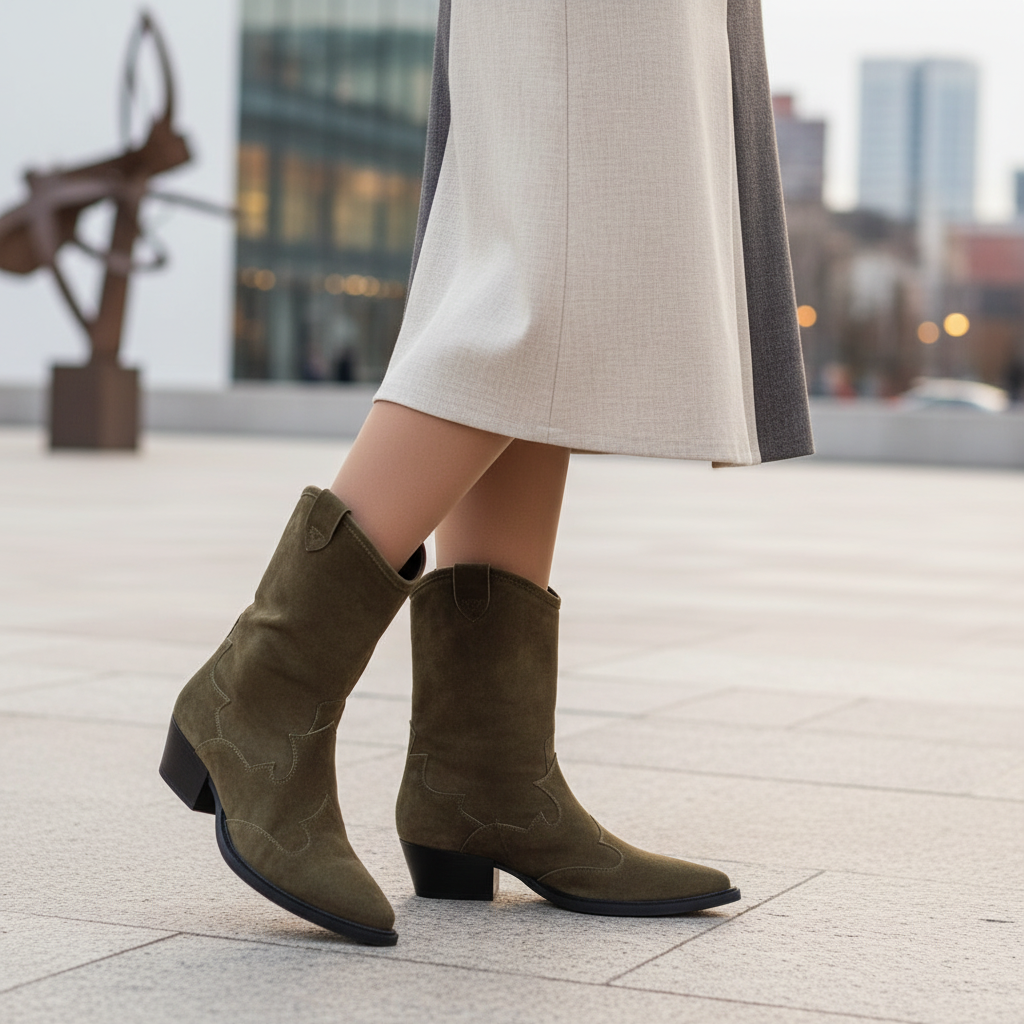 Aruci Western Boots Urban Scene