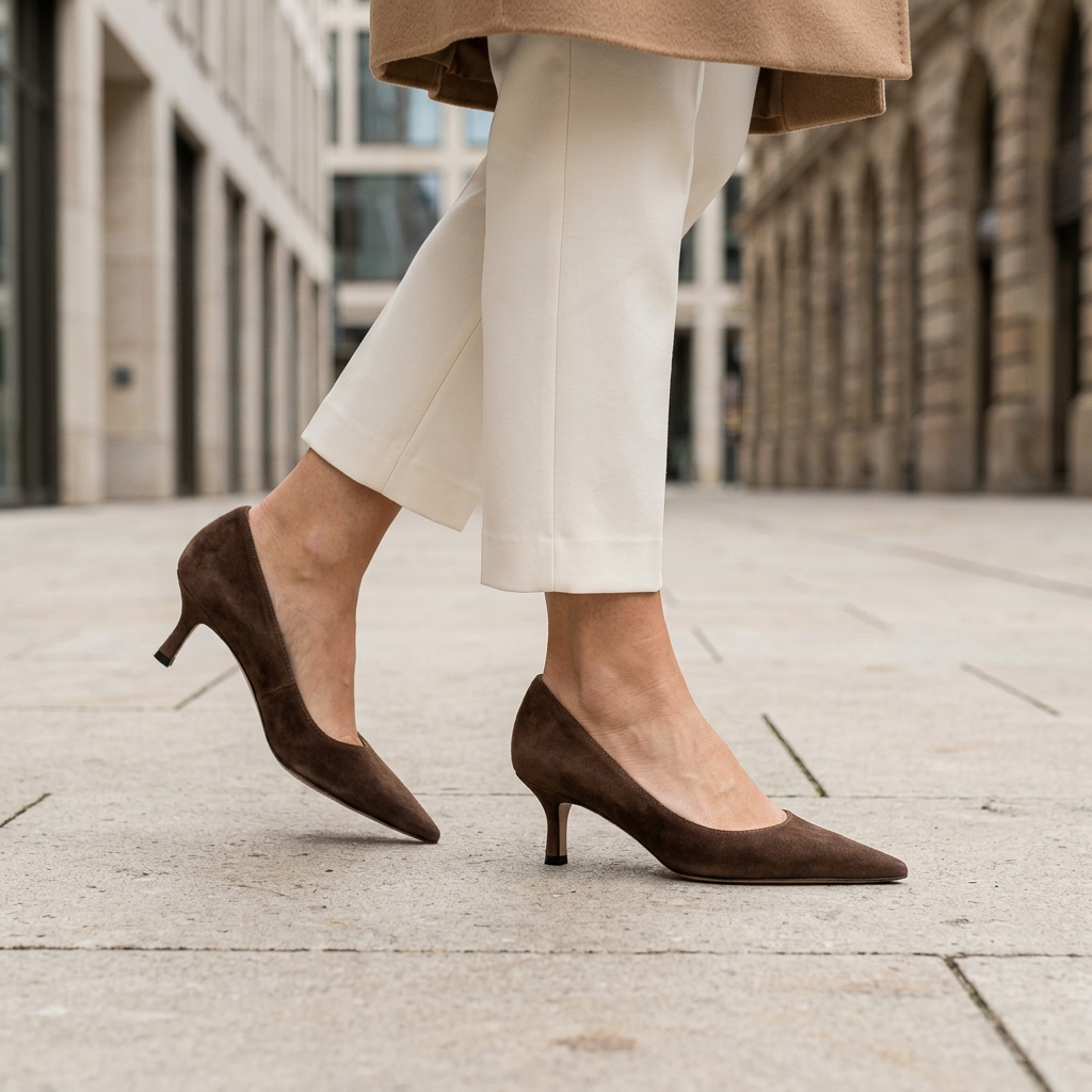 Dunkelbraune Aruci Pumps im eleganten City-Look, Format 1:1