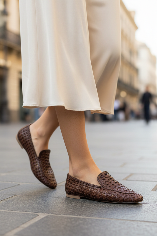Loafer Damen Geflochten – Kleid Innenstadt