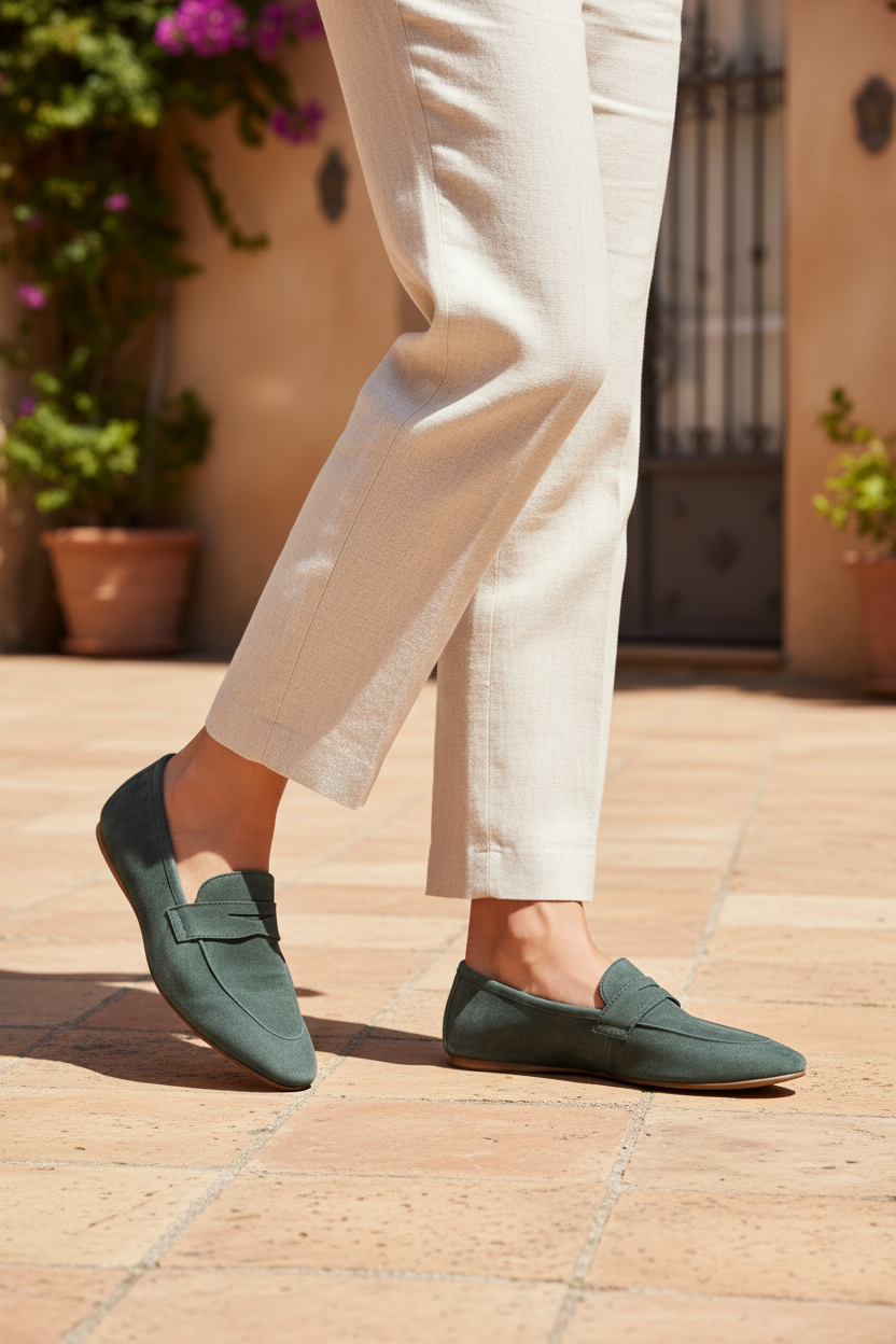 Loafer Damen – Mediterran & Helles Weißlicht