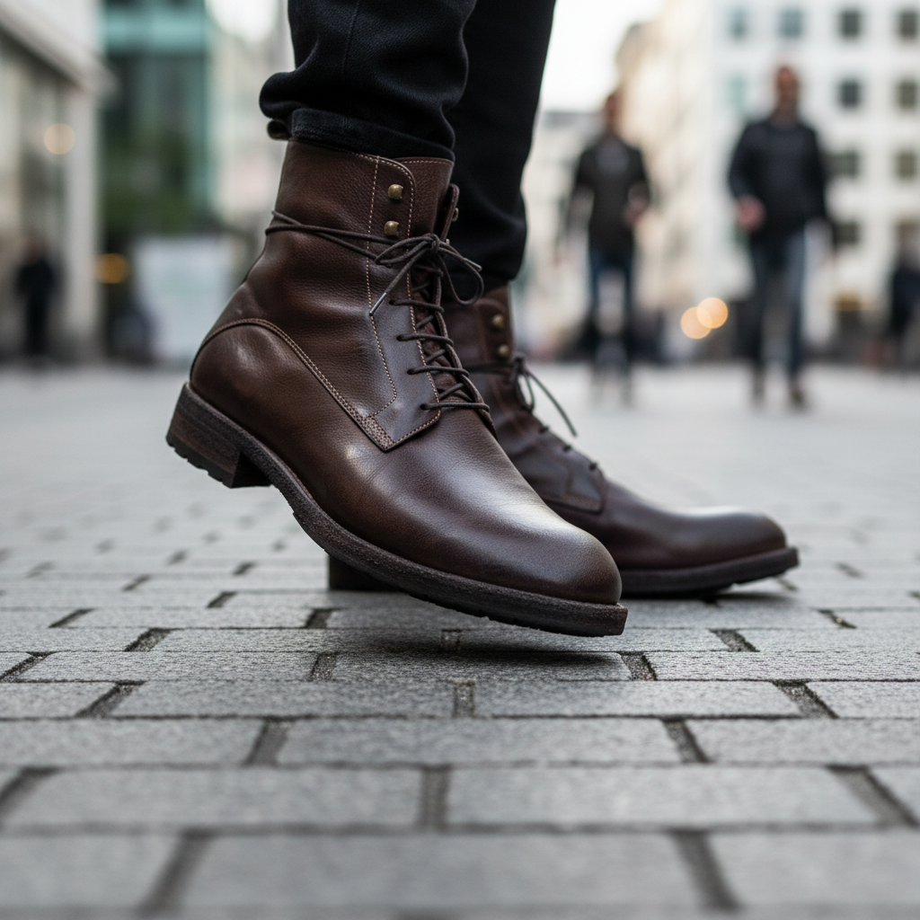 Maurizi 9482 Ebano Boot Close-up