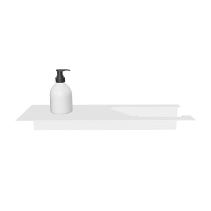Toilettenpapierhalter ohne Bohren mit Ablage Schwarz