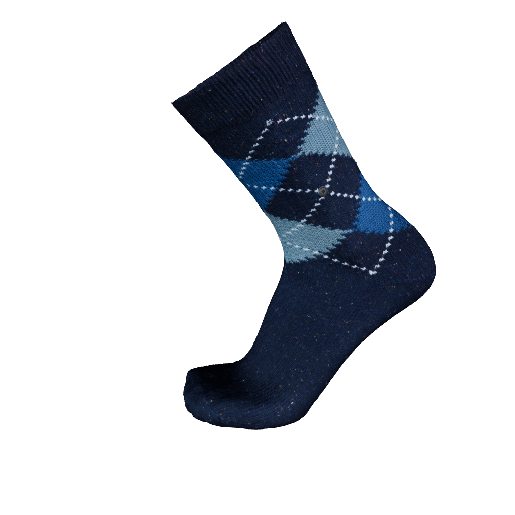 Burlington Raw Argyle dark blue
