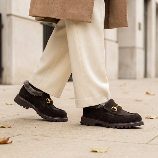 Quiet-Luxury-Look in Espresso, Creme und Camel