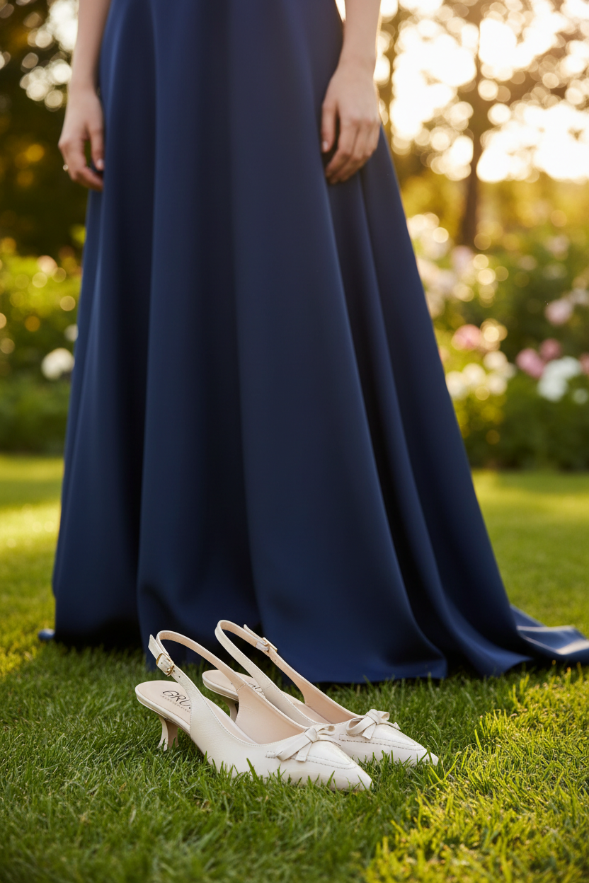 Slingback Damen – Outdoor Hochzeit im Grünen